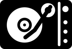 Compact Disc Board Player Line Tracing Svg Vector, Free Vectors File